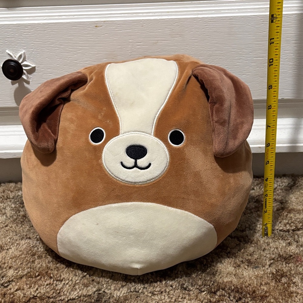 Squishmallows Brown and Cream Dog Stuffed Animal